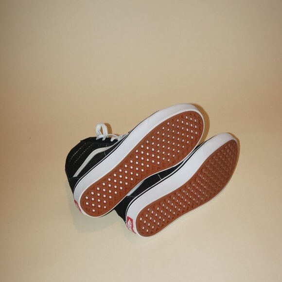 "Van's" Black/White "Sk8-Hi" Sneakers - Size 7.5 - Picture 5 of 6